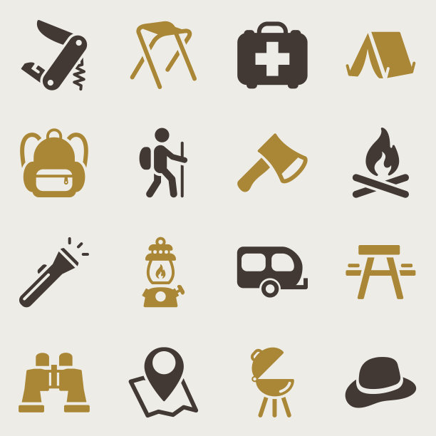 露营图标-背景图片下载