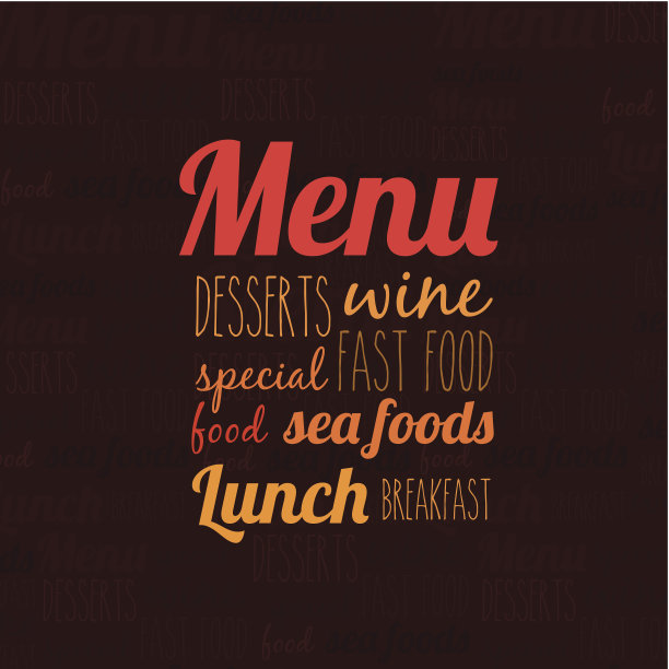 菜单设计图片下载