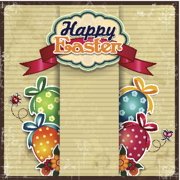 复活节彩蛋垃圾标签图片下载