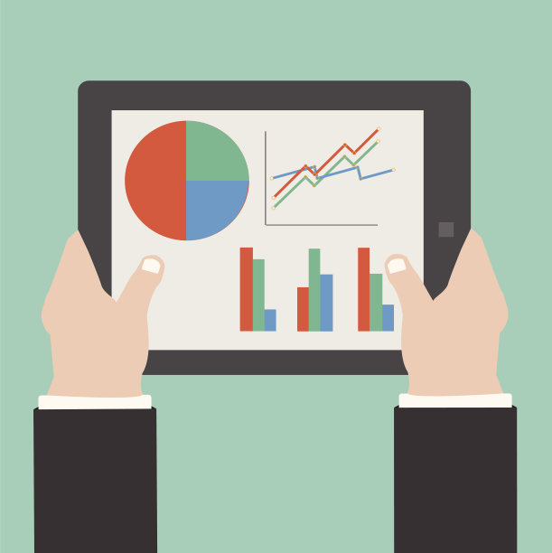 向量拿着平板电脑图片下载