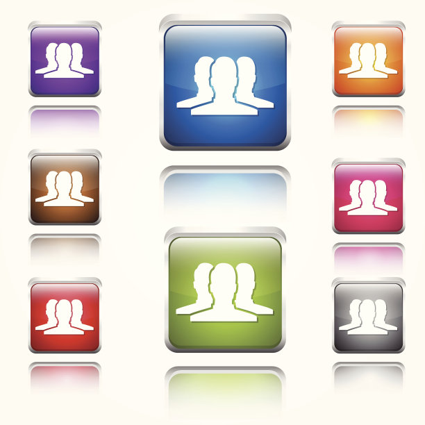 用户圆角矢量Web图标按钮设置图片下载