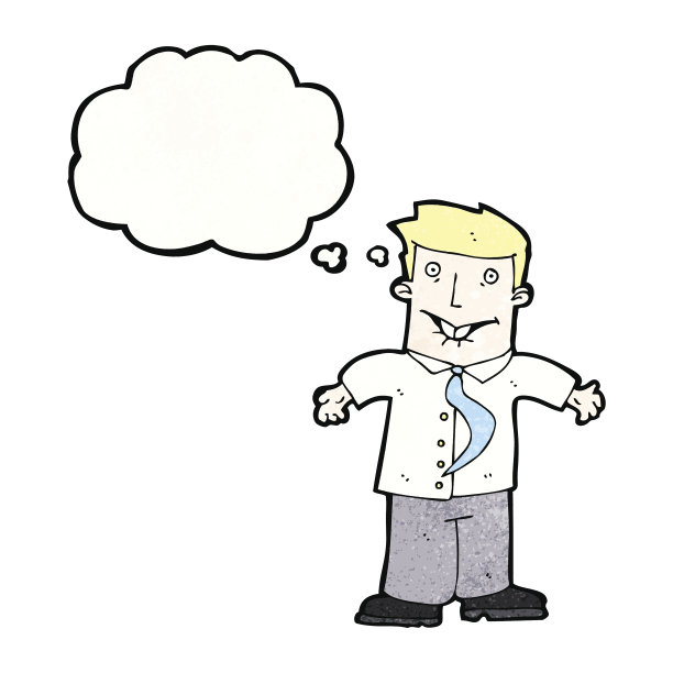 卡通办公室男人耸肩图片下载