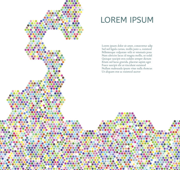 摘要六角形点背景。向量图片下载