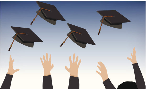 毕业季插画素材ID：109207492