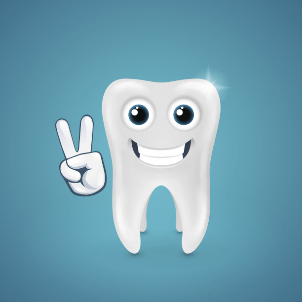 美丽而快乐的人类牙齿图片下载