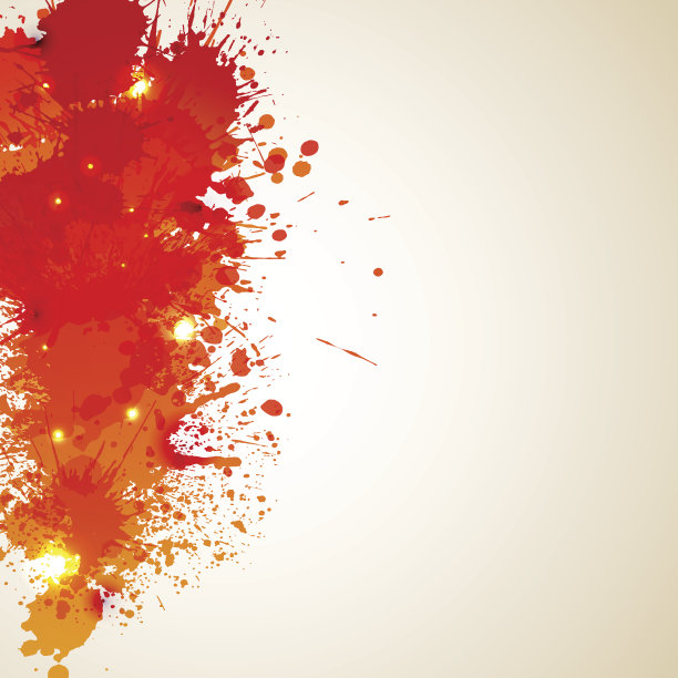 橙色背景与污点和飞溅?图片下载