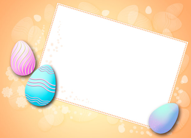 复活节彩蛋框架图片下载