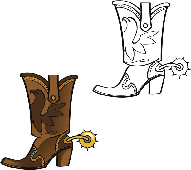 牛仔靴图片下载