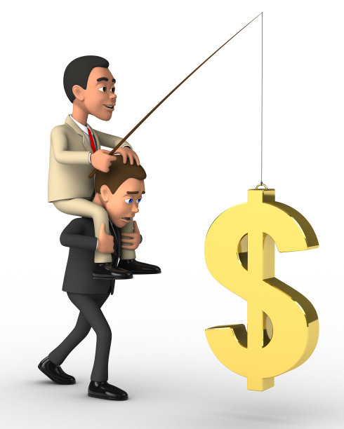 疲惫的商人背着老板图片下载