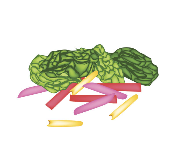 新鲜的彩虹瑞士查德在白色的背景图片下载