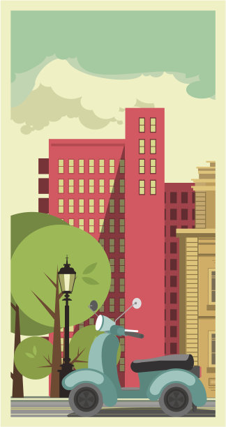 都市插画素材ID：109222498