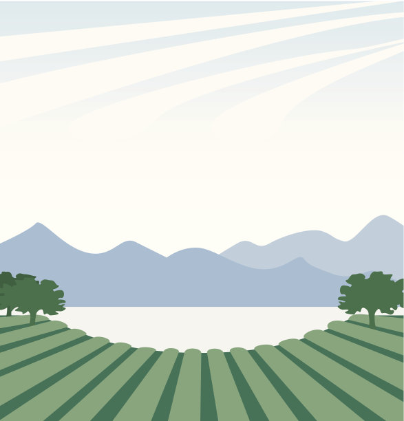 湖附近的插图图片下载