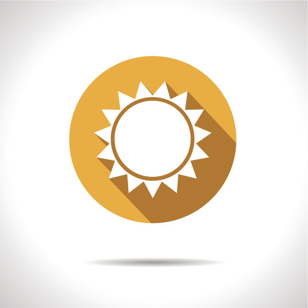 太阳矢量图标。Eps10图片下载