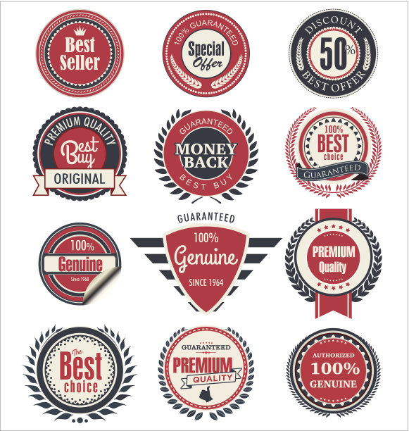 优质红色标签图片下载