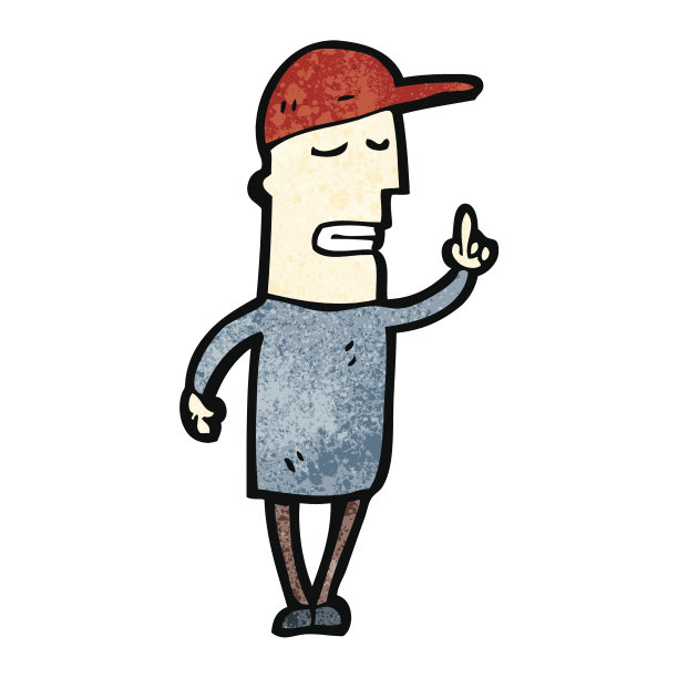 卡通戴帽男人有创意图片下载