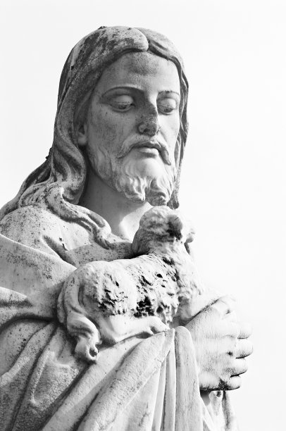 耶稣与羔羊图片下载