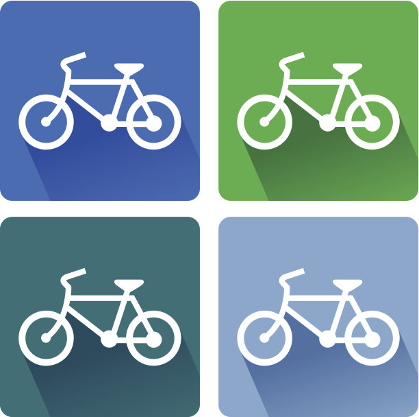 自行车的迹象。插画家EPS 10图片下载