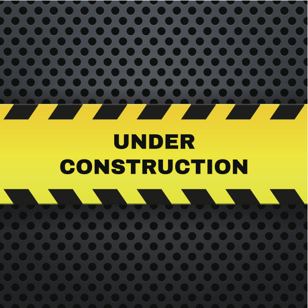 在建的横幅。向量图片下载