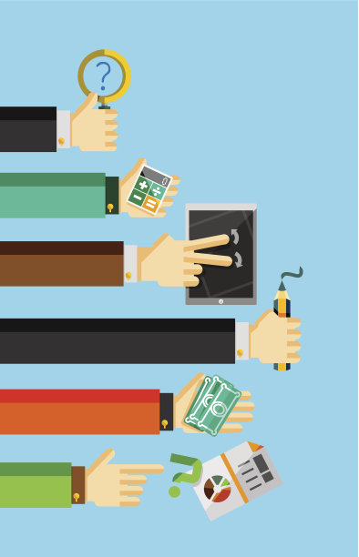 商人的手里拿着各种各样的东西图片下载