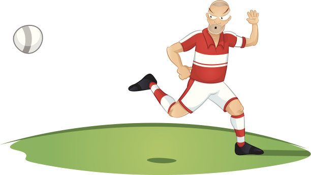 足球运动员跑向球图片下载