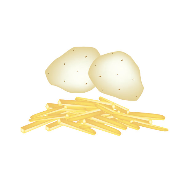 新鲜土豆配土豆切片图片下载