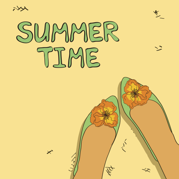 插图芭蕾平底鞋图片下载