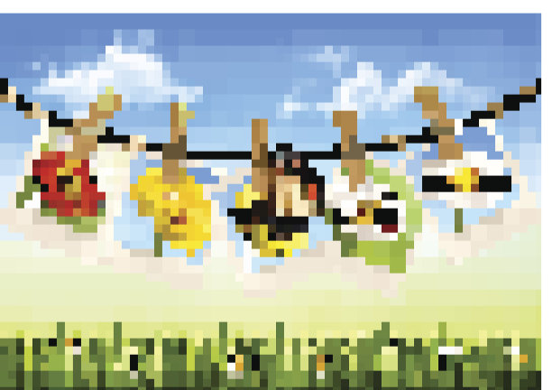 自然背景与花和蝴蝶的照片。向量图片下载