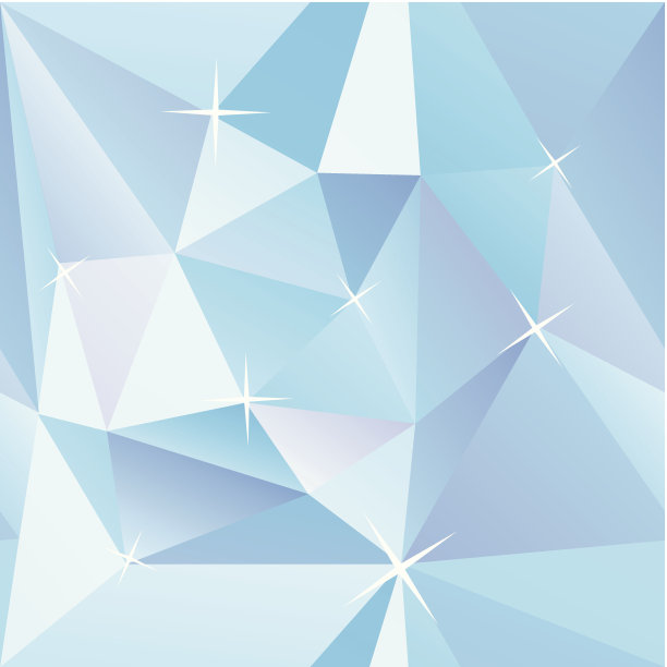 冰块蓝色抽象几何矢量背景图片下载