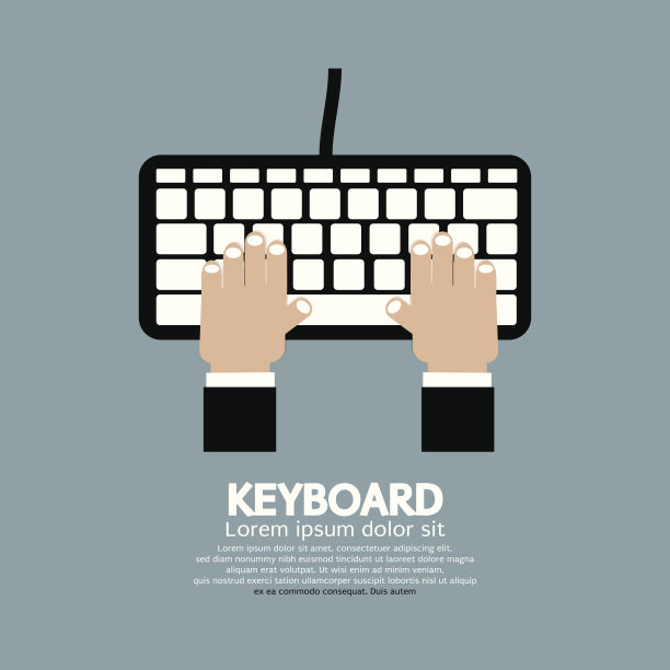 手打字键盘图片下载