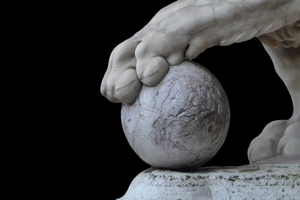 美第奇的狮子，佛罗伦斯的狮子雕像，由弗拉米尼奥·维卡创作图片下载