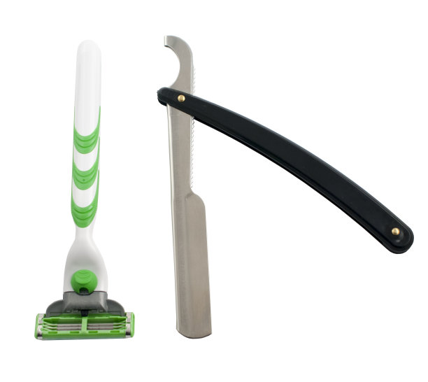 新老剃须刀图片下载