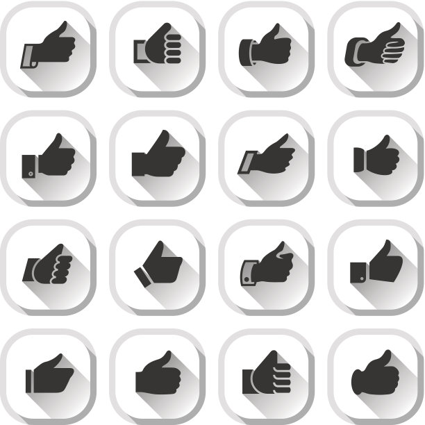 竖起大拇指，设置按钮图片下载