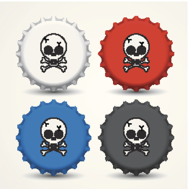 瓶盖向量图片下载