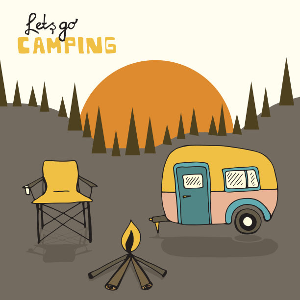 露营的背景图片下载