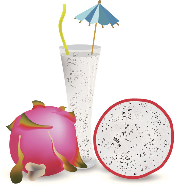 鲜榨火龙果背景汁素材图片