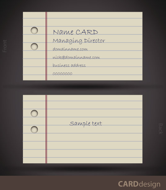 名片设计图片下载