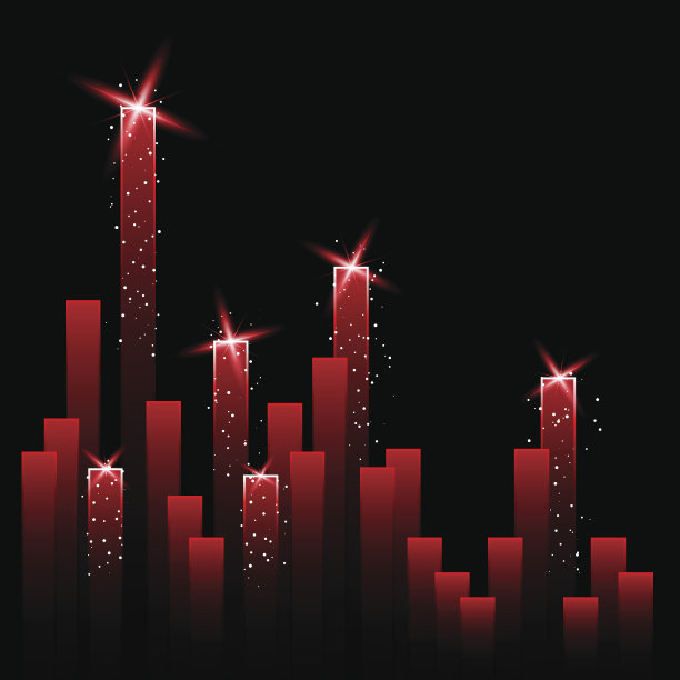 矢量图与闪耀的星星图片下载