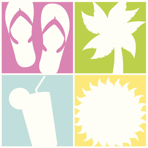 海滩上的图标图片下载