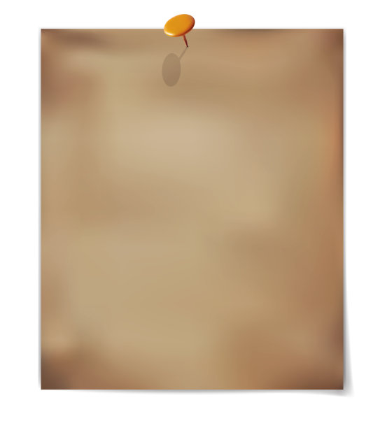 带大头针的旧纸图片下载