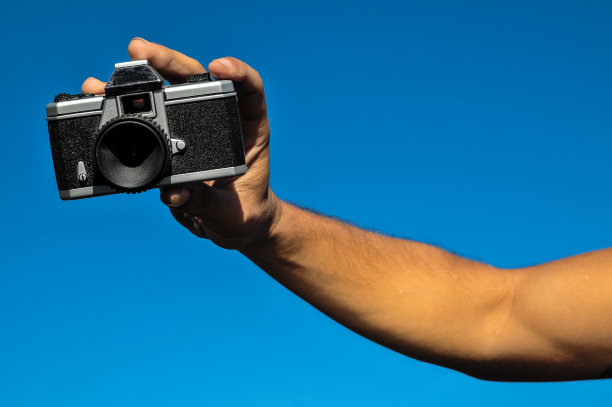 经典的35毫米塑料玩具相机图片下载