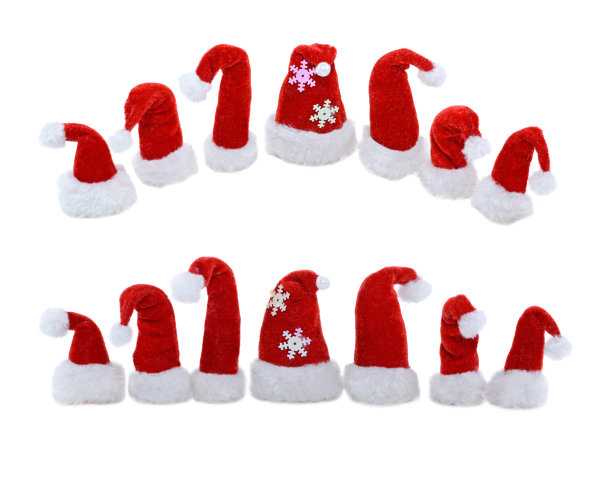 小圣诞老人的帽子孤立图片下载