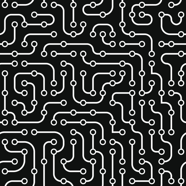 电子电路板。无缝模式。图片下载