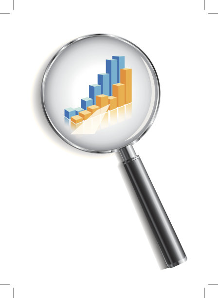 放大镜后的生长直方图图片下载