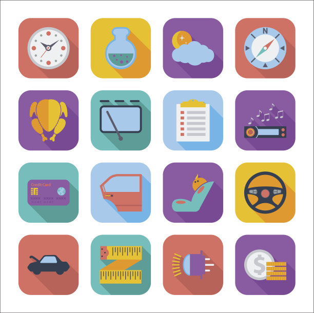 平面图标用于网页设计图片下载