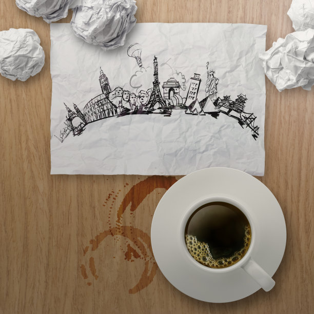 3d咖啡环游世界图片下载