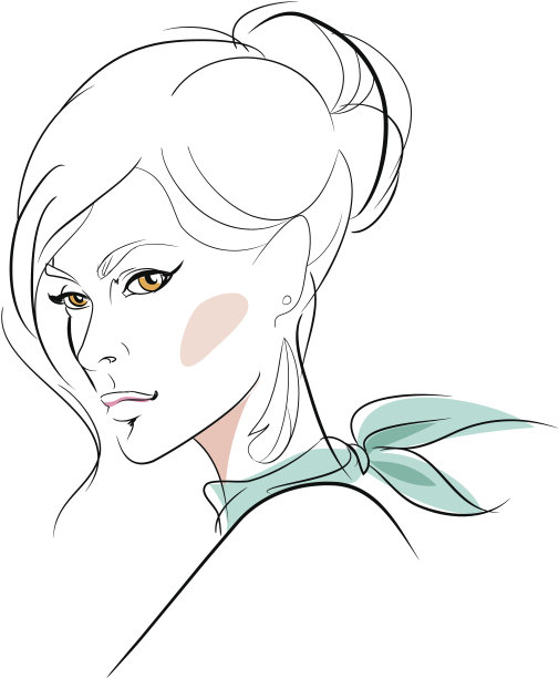 时尚插画素材ID：109304926