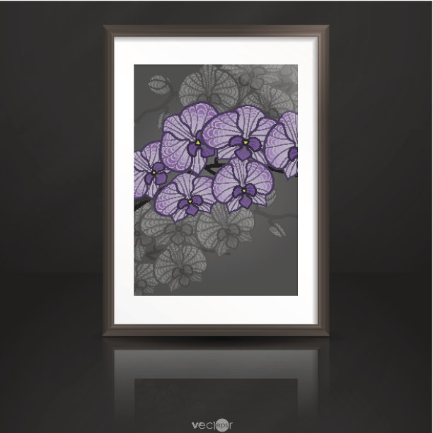 木架与相框。图片下载