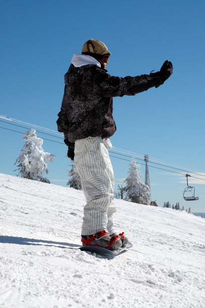滑雪在行动图片下载