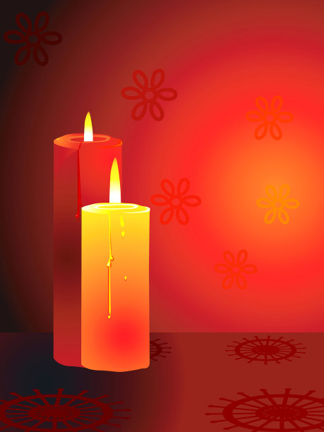 点燃的蜡烛图片下载