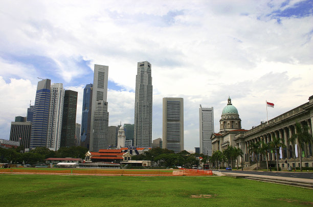 新加坡的天际线图片下载